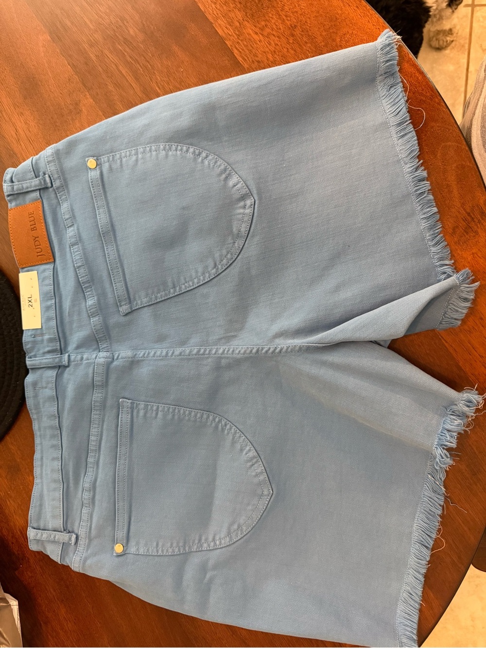 Judy Blue Light Blue Casual Pants with Pockets - Picture 4 of 4